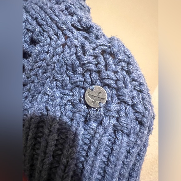 Eddie Bauer open weave blue sweater M - Picture 4 of 6